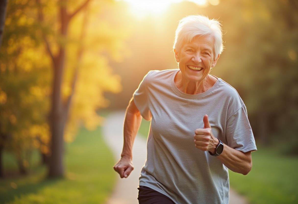 Затишний фітнес-центр з натуральним освітленням та сучасним обладнанням для зрілих людей